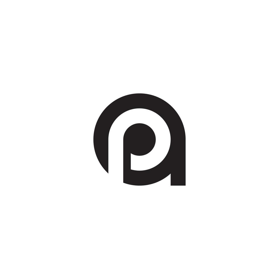 logo della lettera p o disegno dell'icona vettore