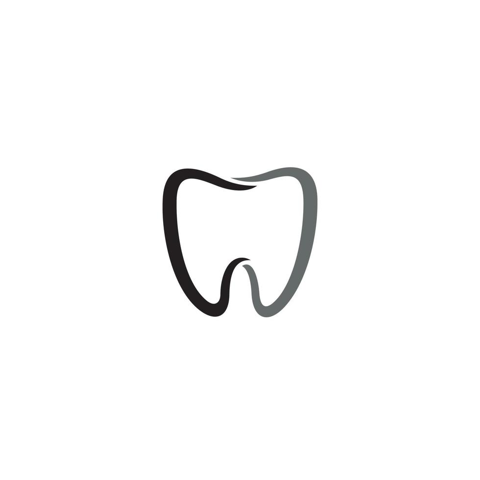 un semplice logo del dente o un design di icone vettore