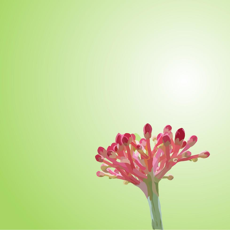 illustrazione vettoriale di sfondo di fiori di iodio