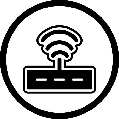 Disegno dell&#39;icona del router vettore