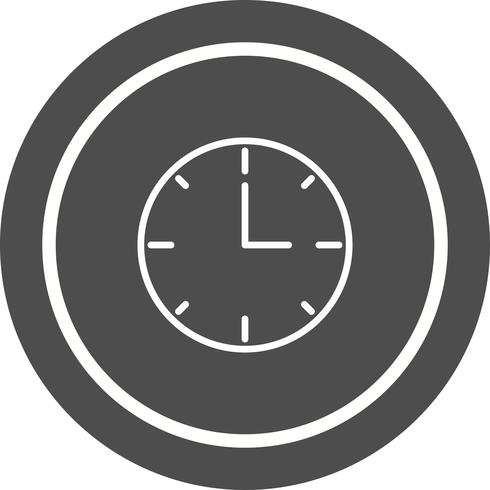 Orologio Icon Design vettore