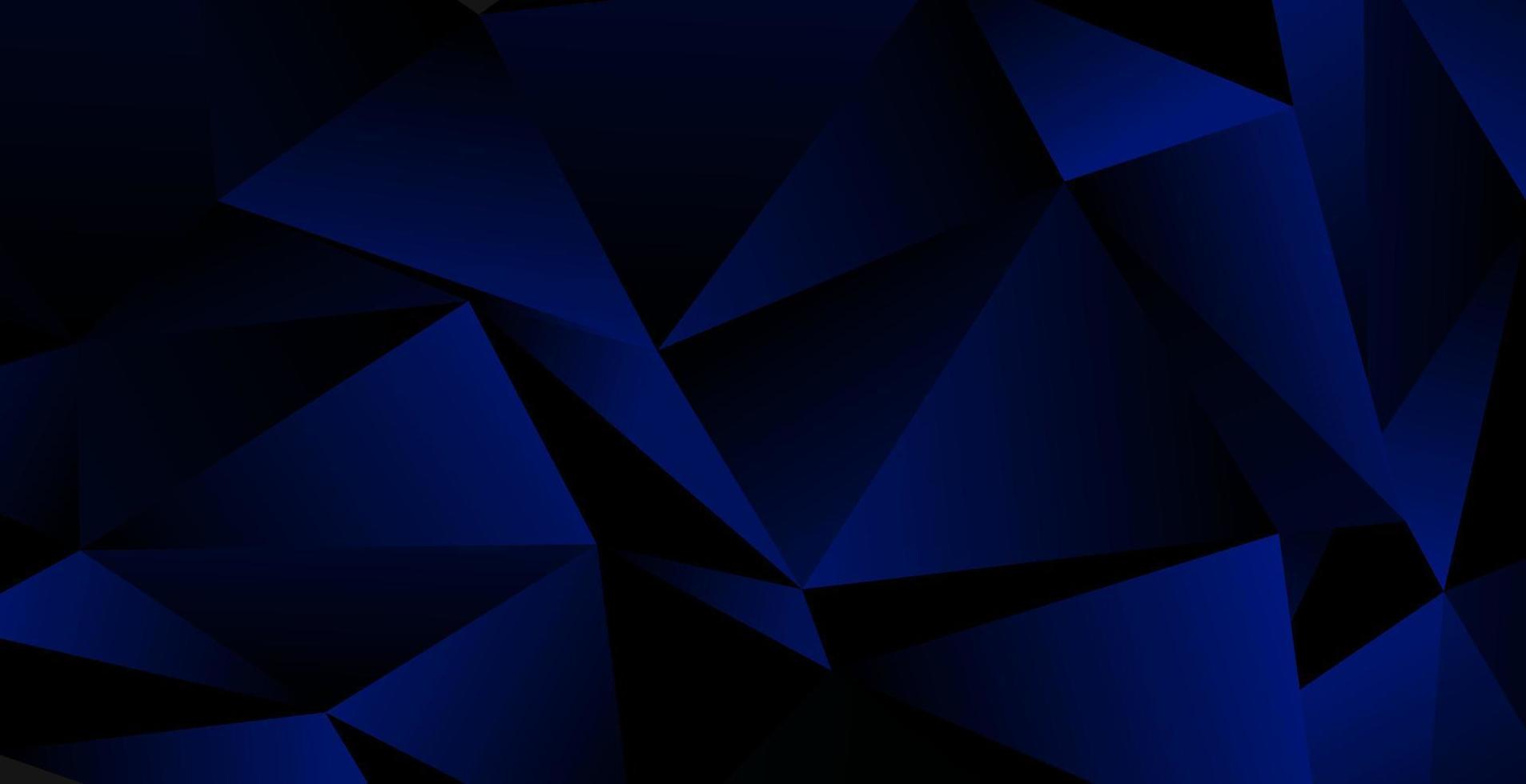 sfondo blu scuro realistico con forma poligonale e ombra. bandiera blu astratta vettore