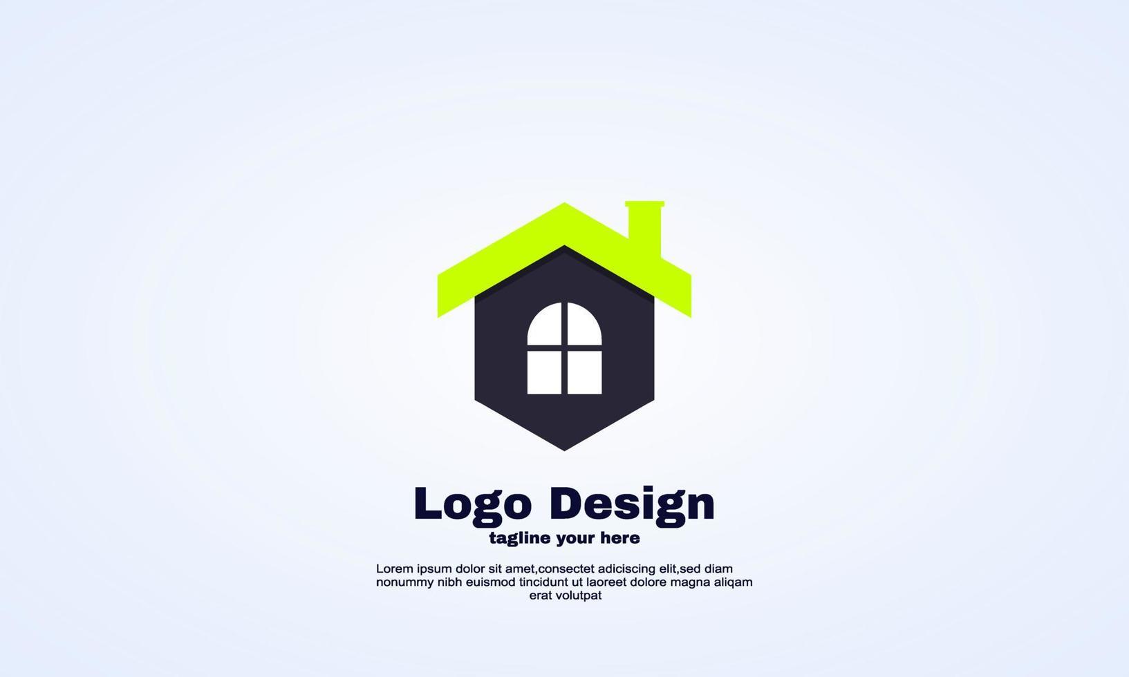 segno di icona semplice logo astratto casa moderna vettore