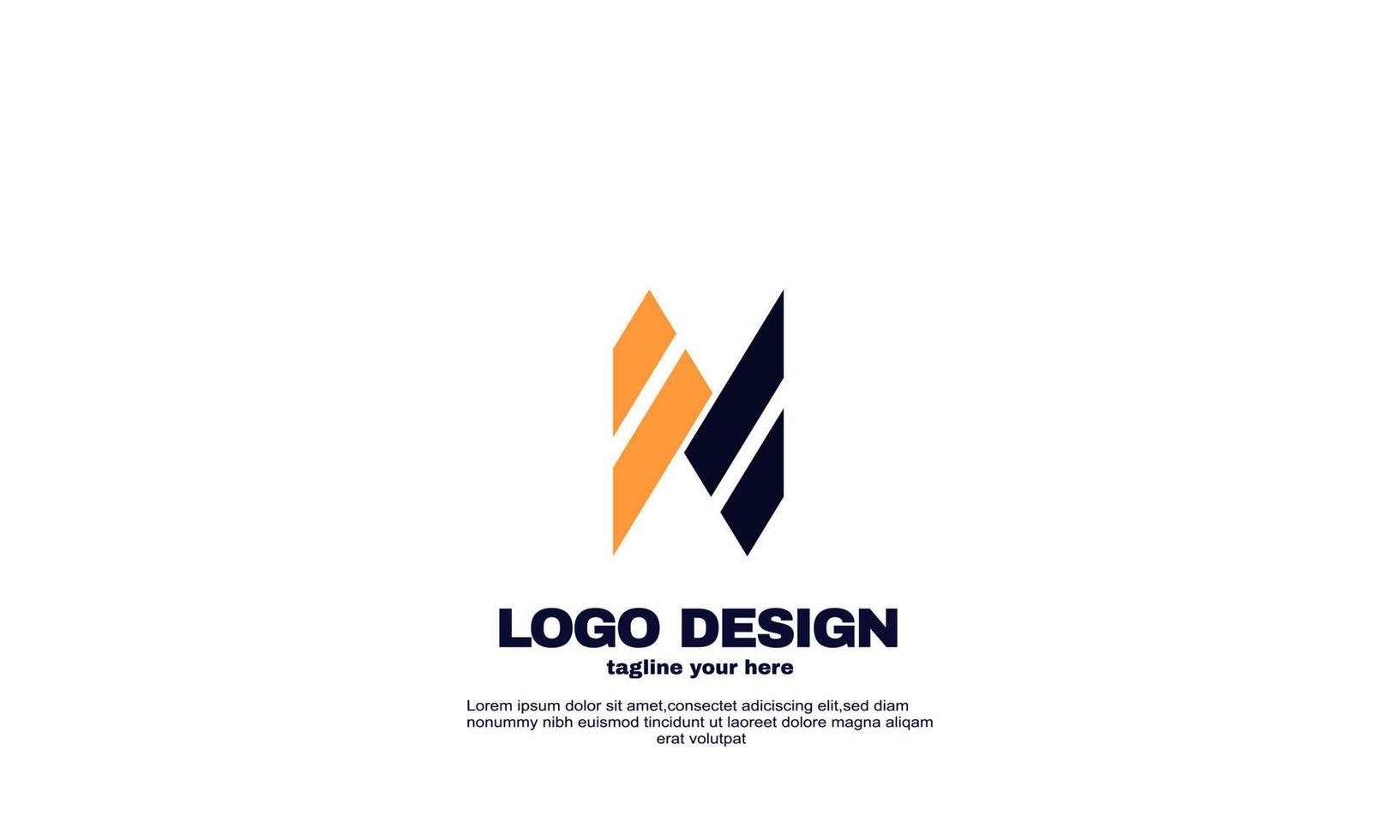 astratto migliore potente geometrico azienda logo aziendale disegno vettoriale colorato