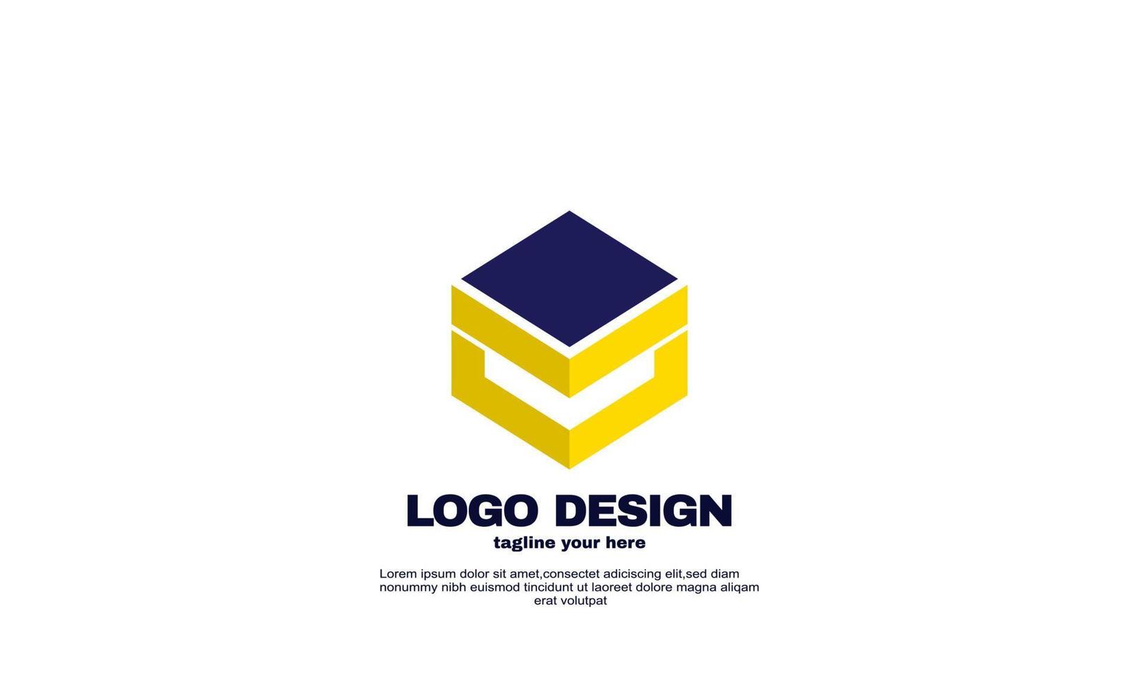 stock creative company building business semplice idea design logo elemento brand identity design vector