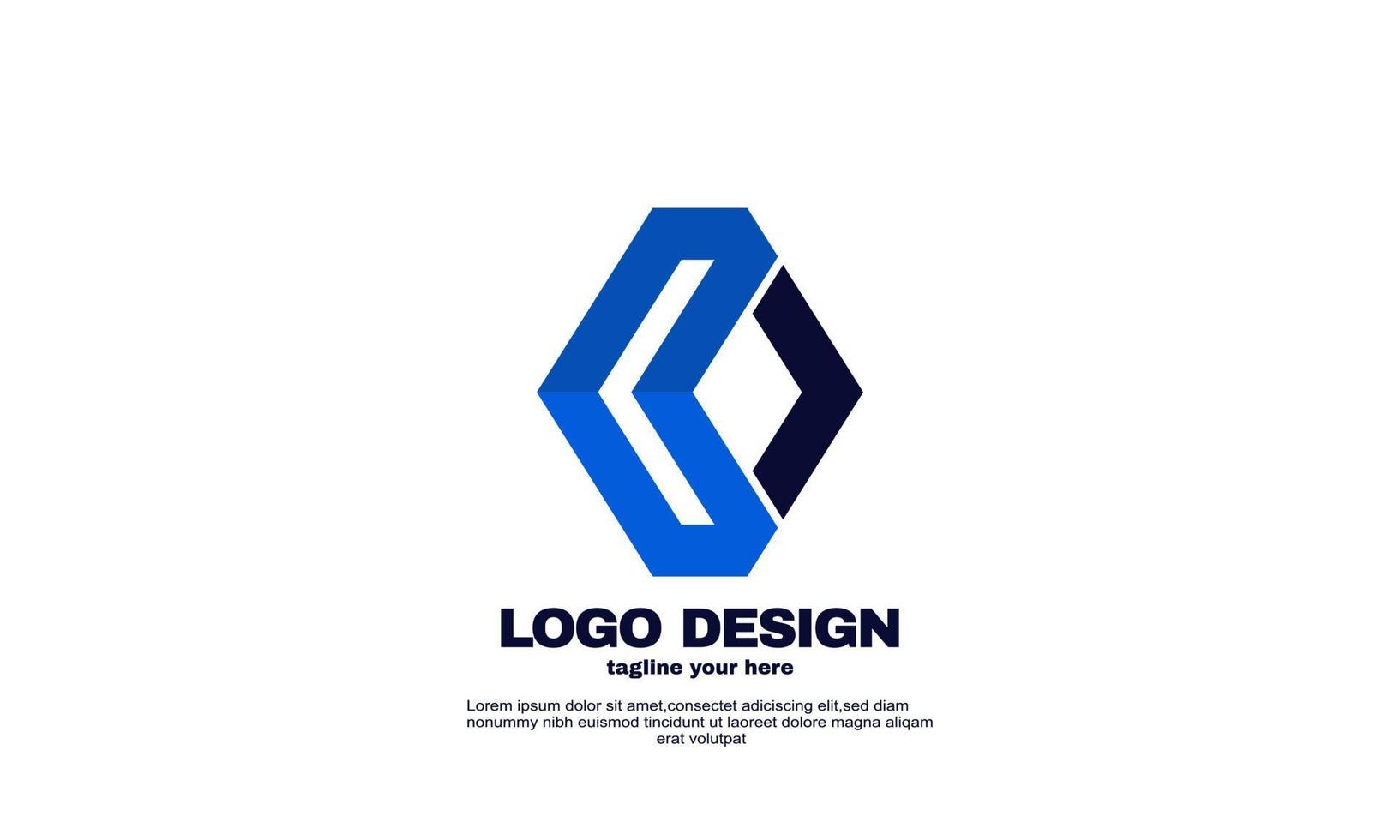 stock astratto logo creativo moderno marchio creativo idea business azienda design vettore
