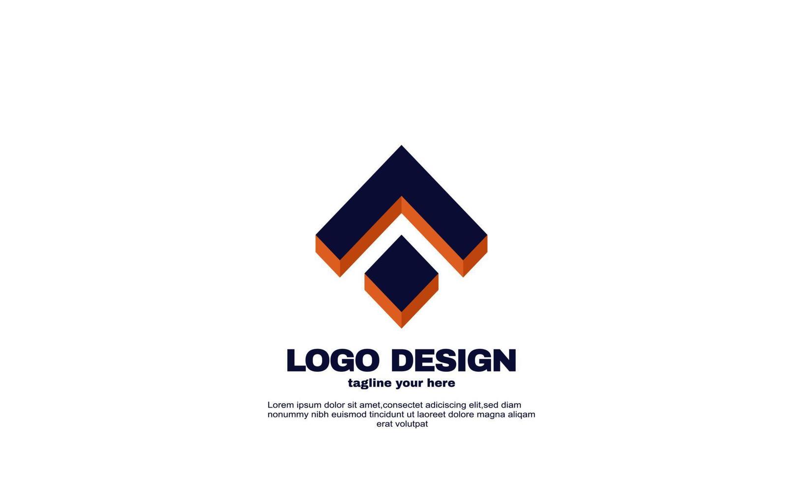 stock astratto business azienda ispirazione logo design modello di identità del marchio aziendale vettore