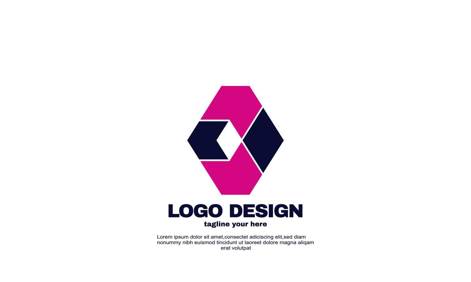 elementi di design vettoriale il logo della tua azienda di branding