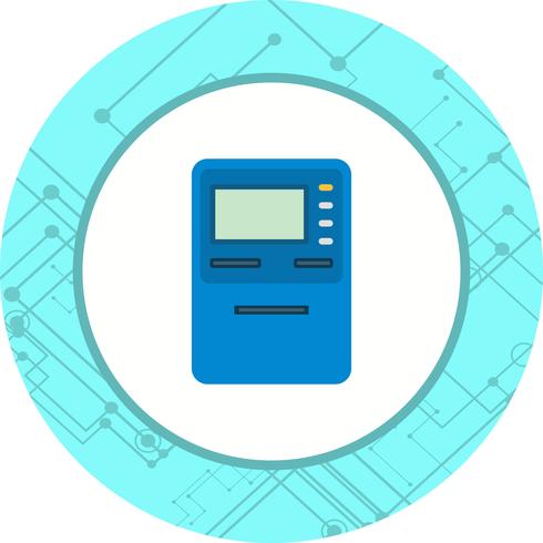 disegno dell&#39;icona di atm vettore