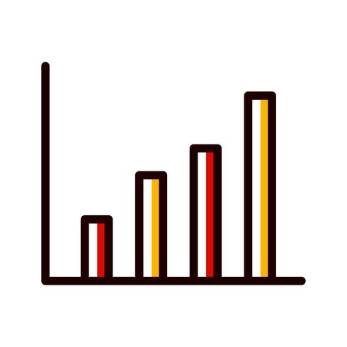 Disegno dell&#39;icona di statistiche vettore