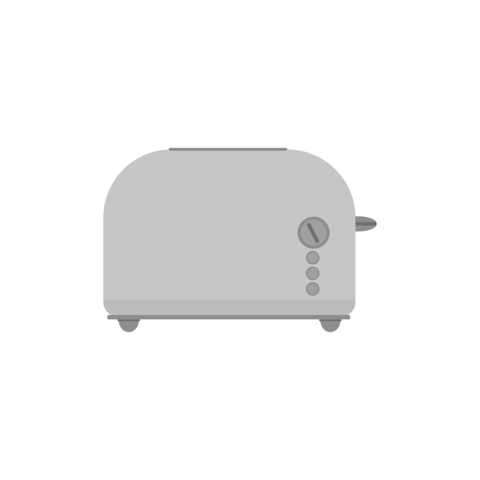 tostapane cucina apparecchio per la colazione attrezzatura da cucina elettrica per tostare pane piatto stile illustrazione vettore