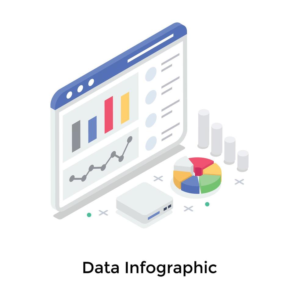 concetti di infografica dati vettore