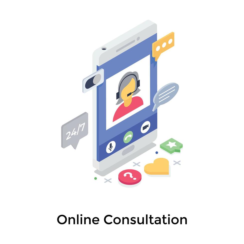 concetti di consultazione online vettore