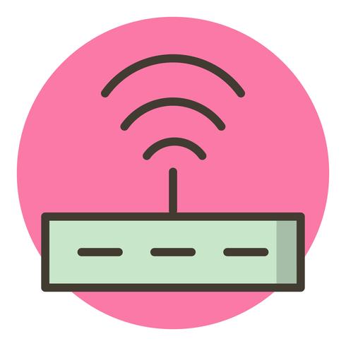 Disegno dell&#39;icona del router vettore