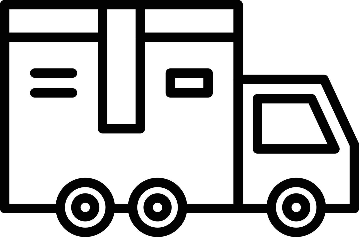 stile icona camion di consegna vettore