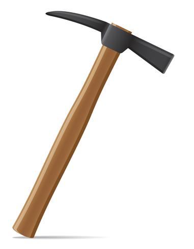 strumento martello con manico in legno illustrazione vettoriale