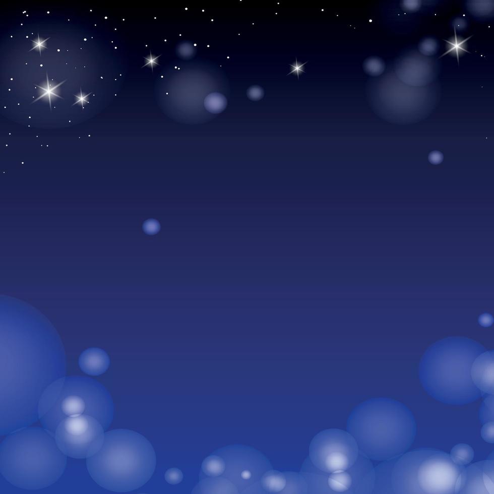cielo blu scuro con stelle vettore