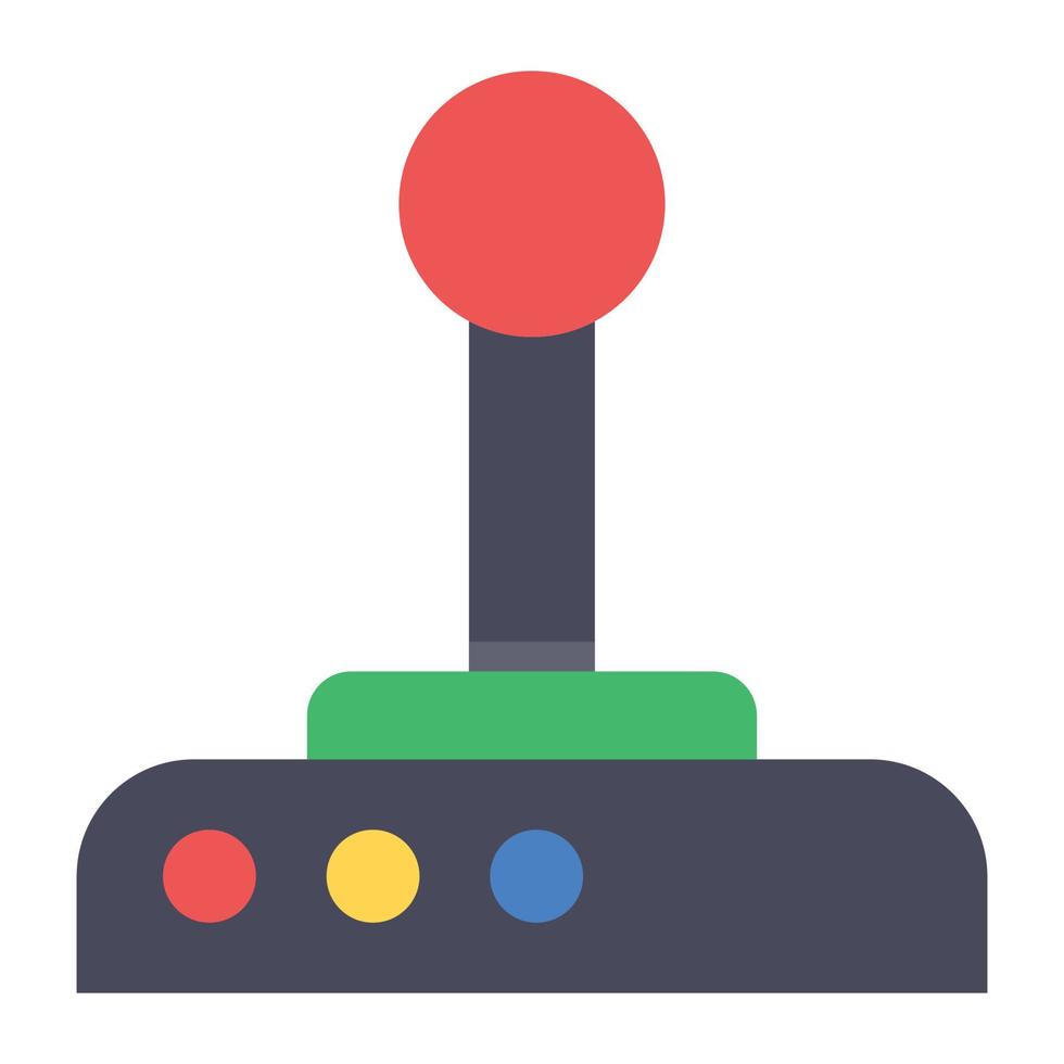 un design del controller di gioco portatile, un design dell'icona del joystick vettore