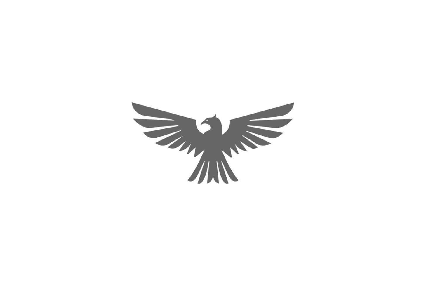 forte aquila falco falco voto aquilone fenice logo design vector