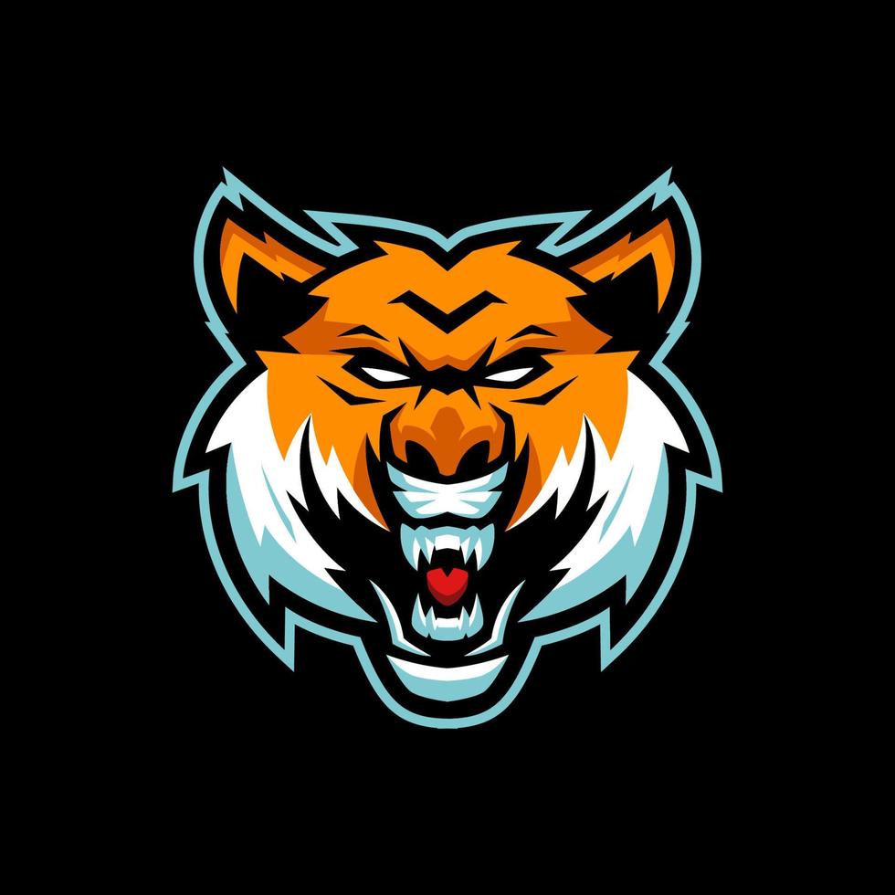 modelli di logo eSport di tigre vettore