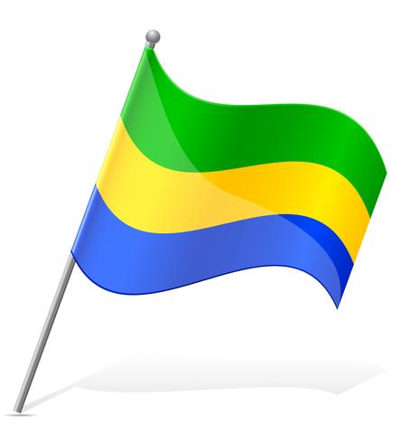 bandiera del Gabon illustrazione vettoriale