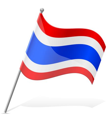 bandiera della Tailandia illustrazione vettoriale