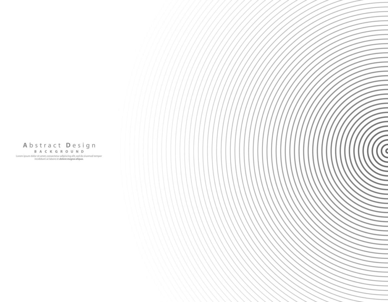 sfondo astratto della linea del cerchio. modello rotondo. cerchio per onda sonora. vettore - illustrazione