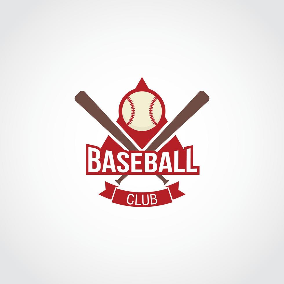 vettore di progettazione del logo di baseball