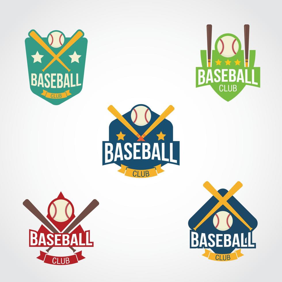 vettore di progettazione del logo di baseball