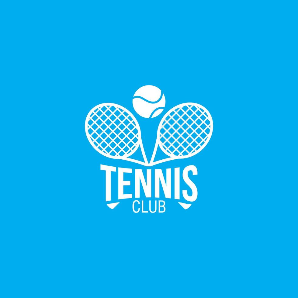 vettore di disegno del logo di tennis