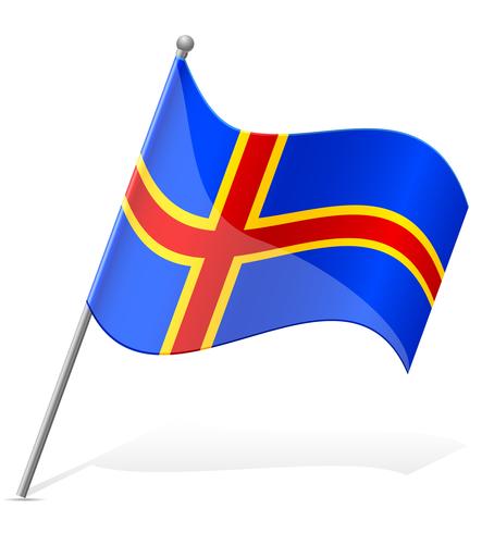 bandiera di Aland illustrazione vettoriale