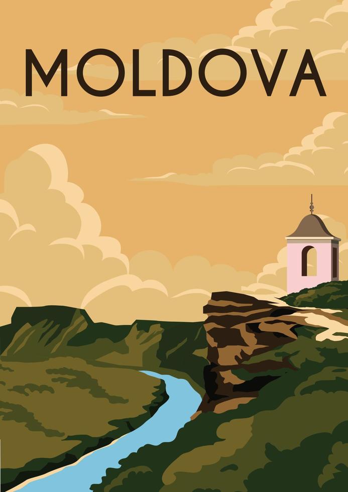 Moldavia illustrazione vettoriale sfondo