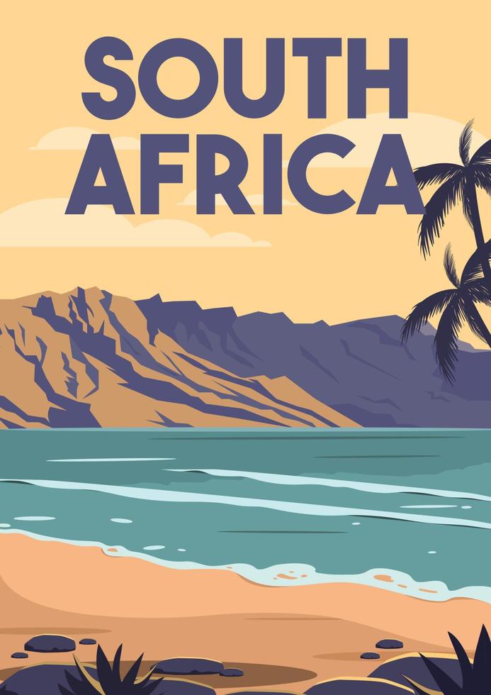 sfondo dell'illustrazione di vettore del sud africa
