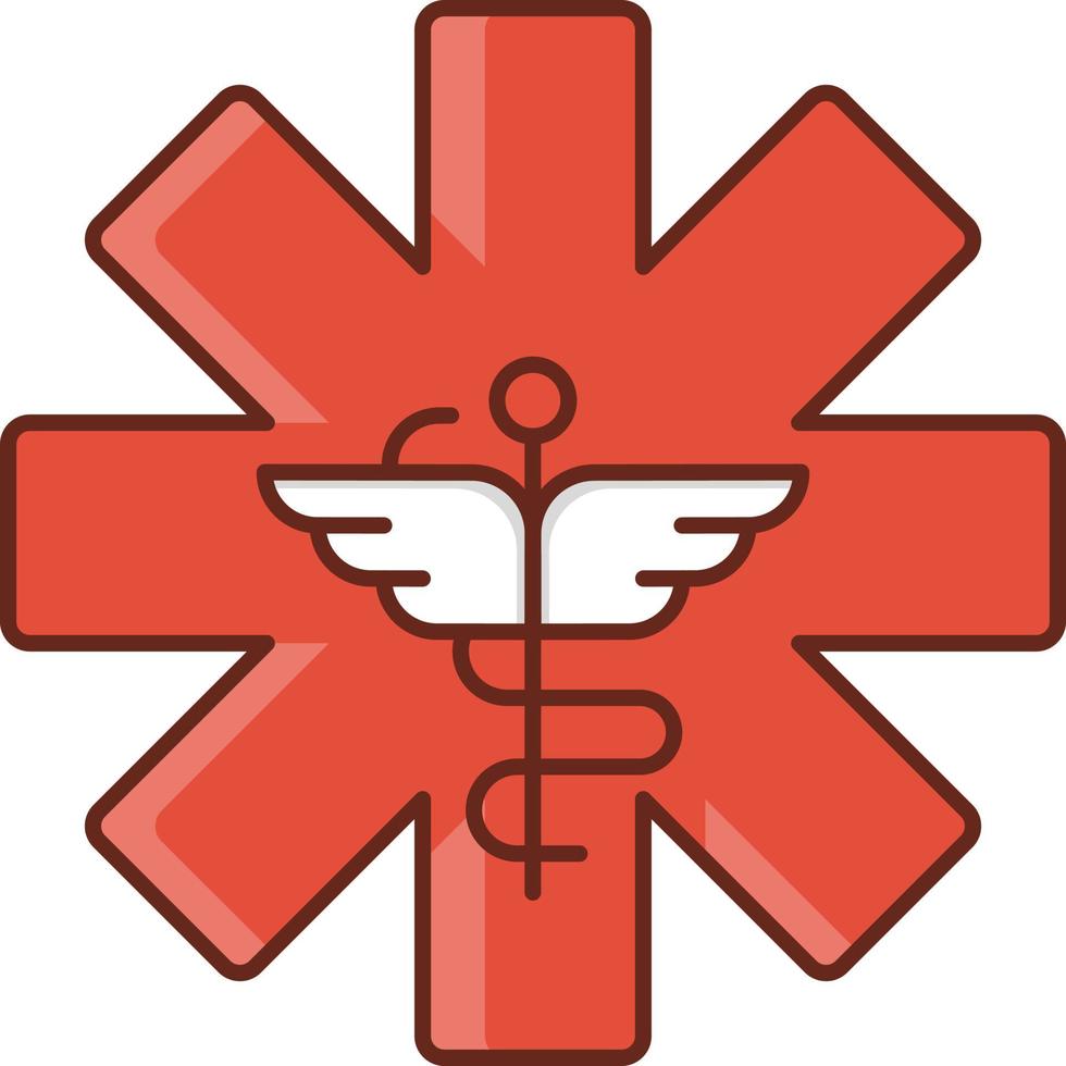 illustrazione vettoriale medica su uno sfondo trasparente. simboli di qualità premium. icona di colore piatto linea vettoriale per concept e graphic design.