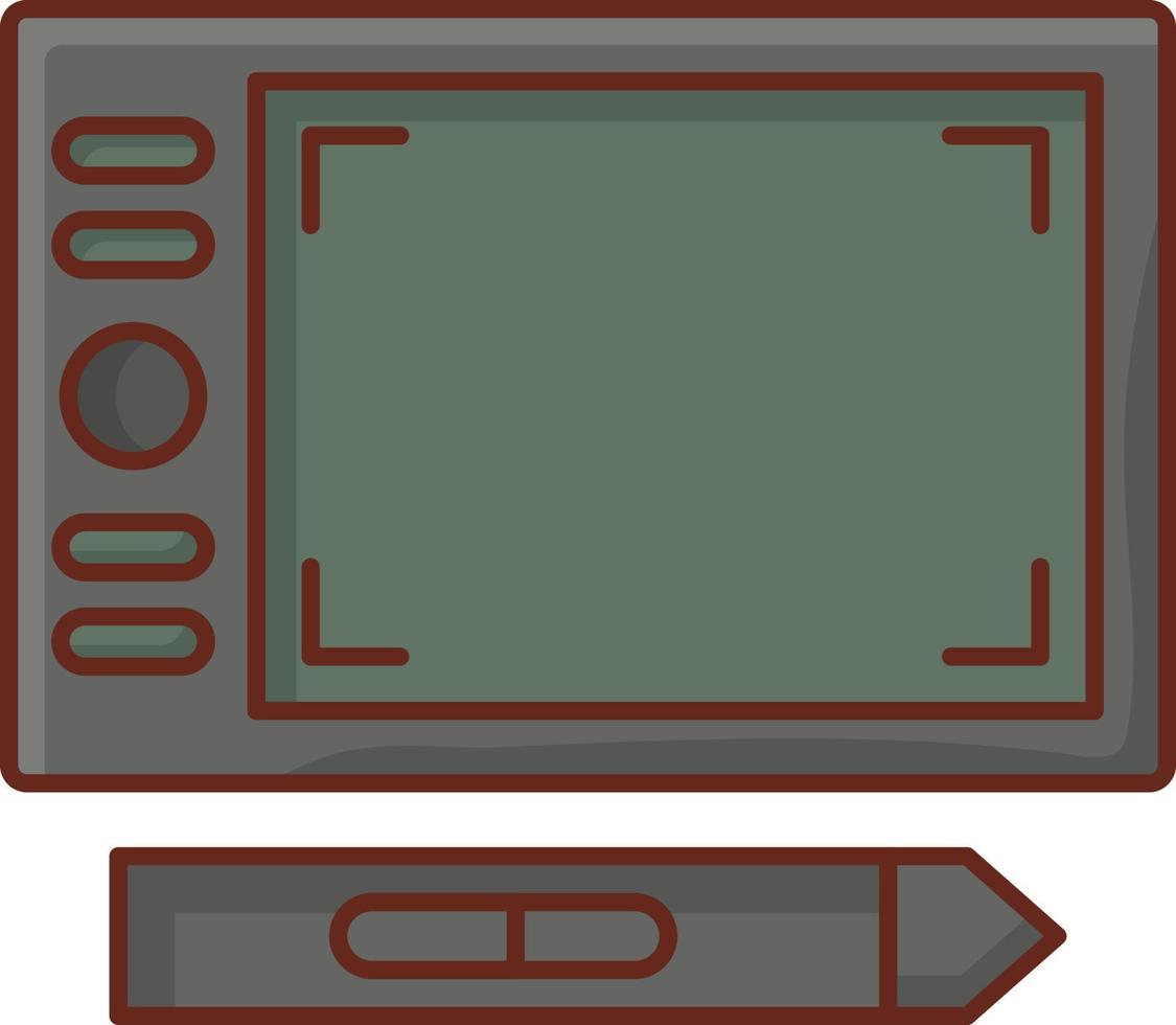 illustrazione vettoriale tablet su uno sfondo trasparente. simboli di qualità premium. icona del colore piatto della linea vettoriale per il concetto e la progettazione grafica.