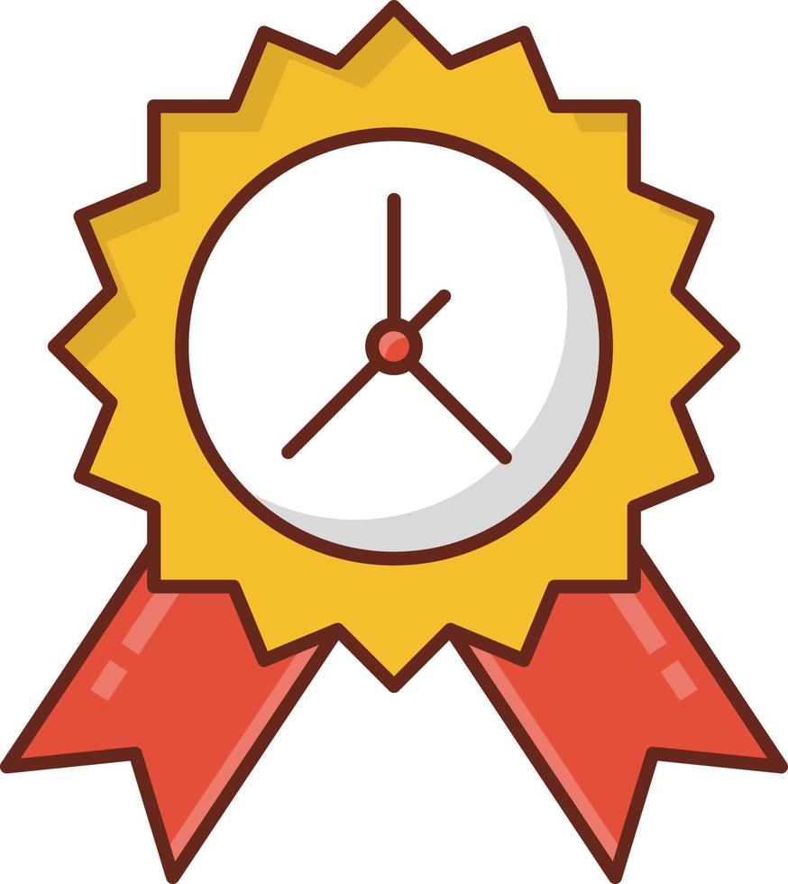 illustrazione vettoriale di orologio su uno sfondo trasparente. simboli di qualità premium. icona di colore piatto linea vettoriale per concept e graphic design.