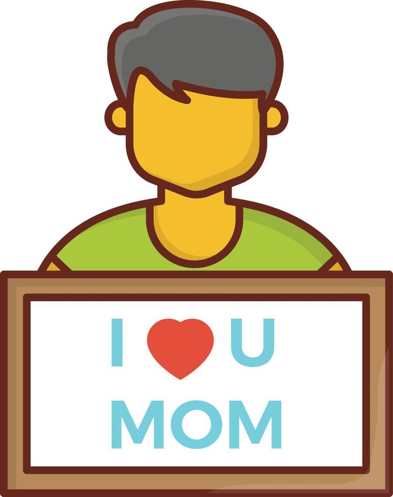 illustrazione vettoriale di mamma su uno sfondo trasparente. simboli di qualità premium. icona del colore piatto della linea vettoriale per il concetto e la progettazione grafica.
