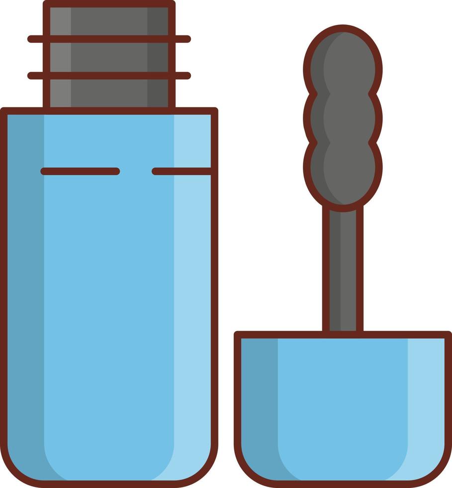 illustrazione vettoriale di mascara su uno sfondo trasparente. simboli di qualità premium. icona del colore piatto della linea vettoriale per il concetto e la progettazione grafica.