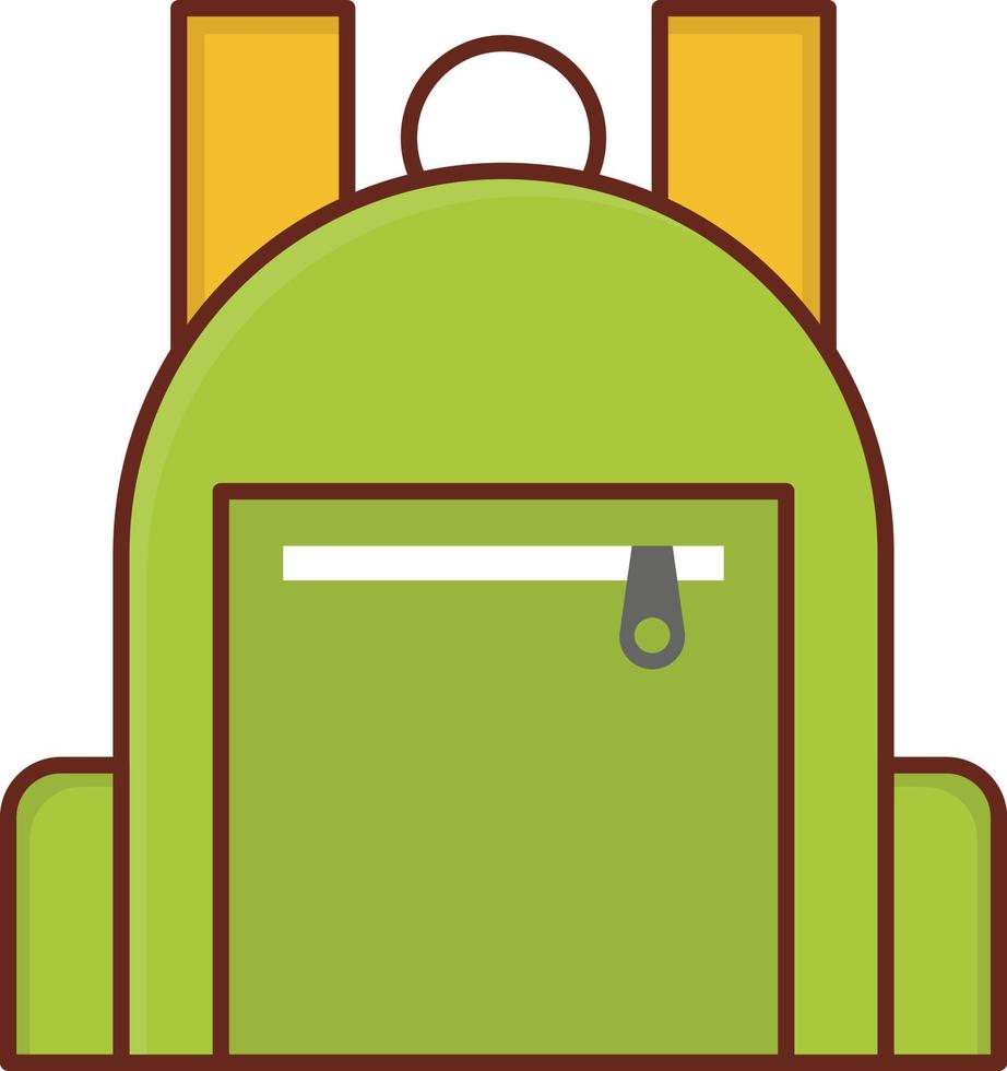 illustrazione vettoriale di borsa su uno sfondo trasparente. simboli di qualità premium. icona di colore piatto linea vettoriale per concept e graphic design.