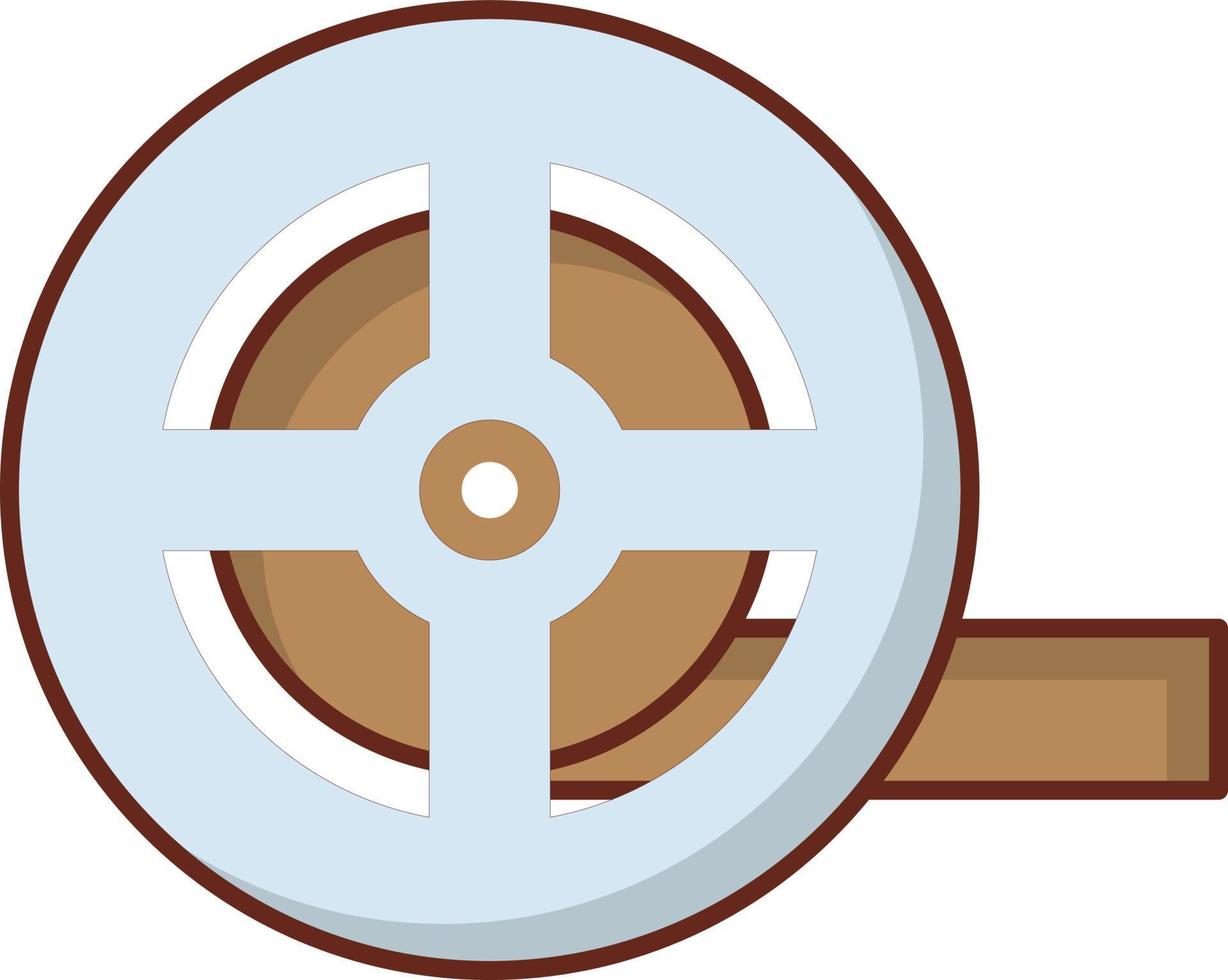 illustrazione vettoriale bobina su uno sfondo trasparente. simboli di qualità premium. icona del colore piatto della linea vettoriale per il concetto e la progettazione grafica.