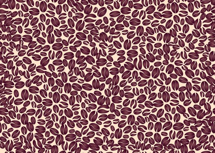 Seamless pattern di caffè. Priorità bassa disegnata di chicchi di caffè vettore