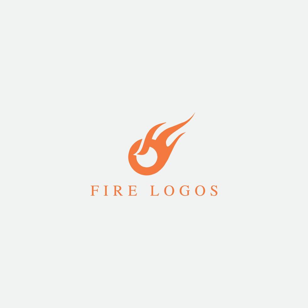 dare fuoco al logo. illustrazione vettoriale per il design
