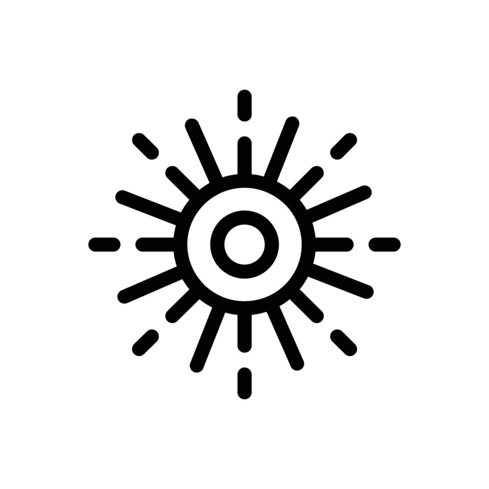 sole di design logo vettoriale con stile art linea