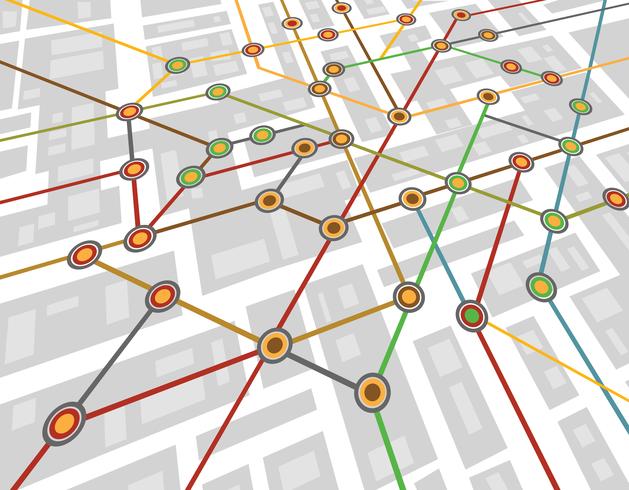 mappa della metropolitana vettore