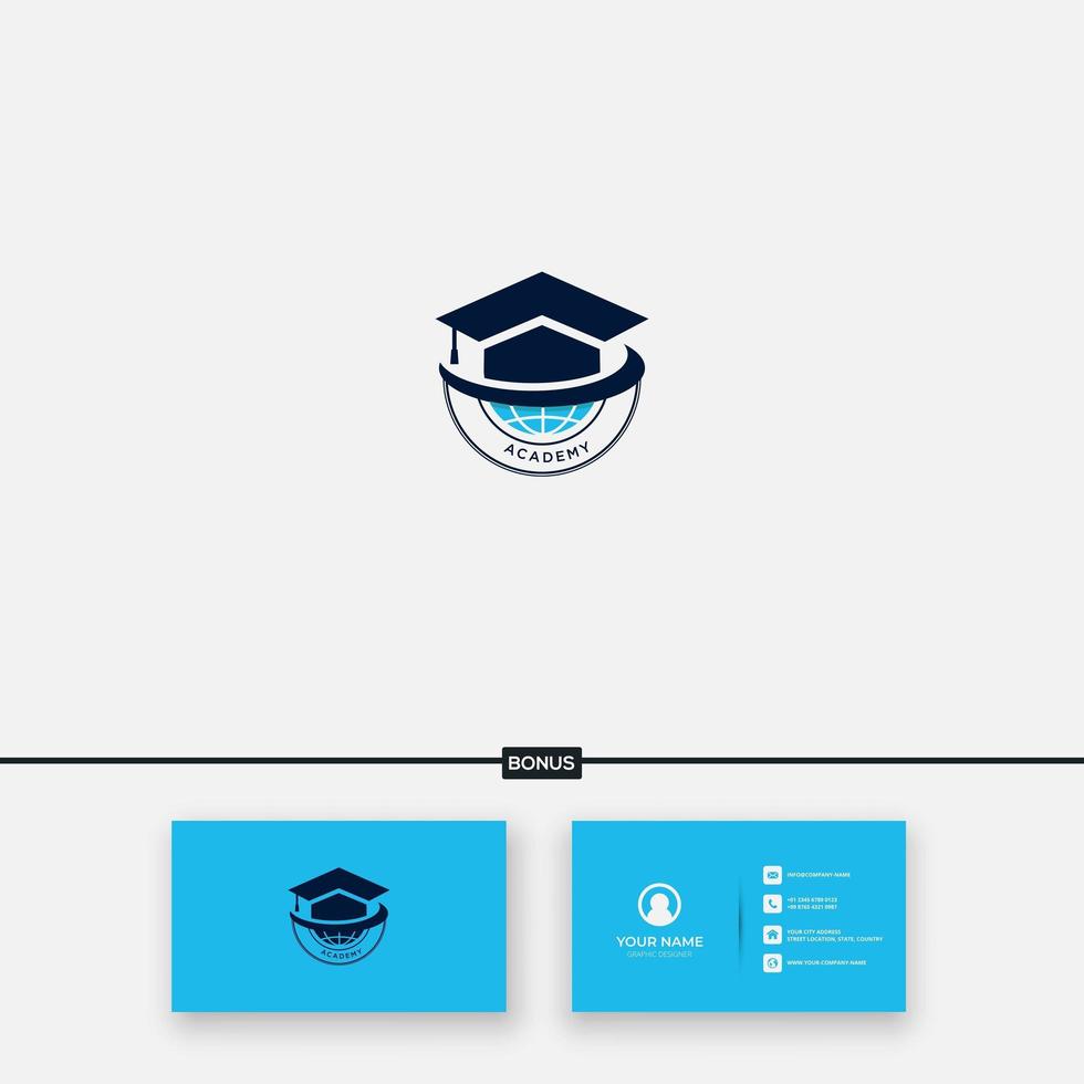 il mondo dell'università logo learning educare vettore