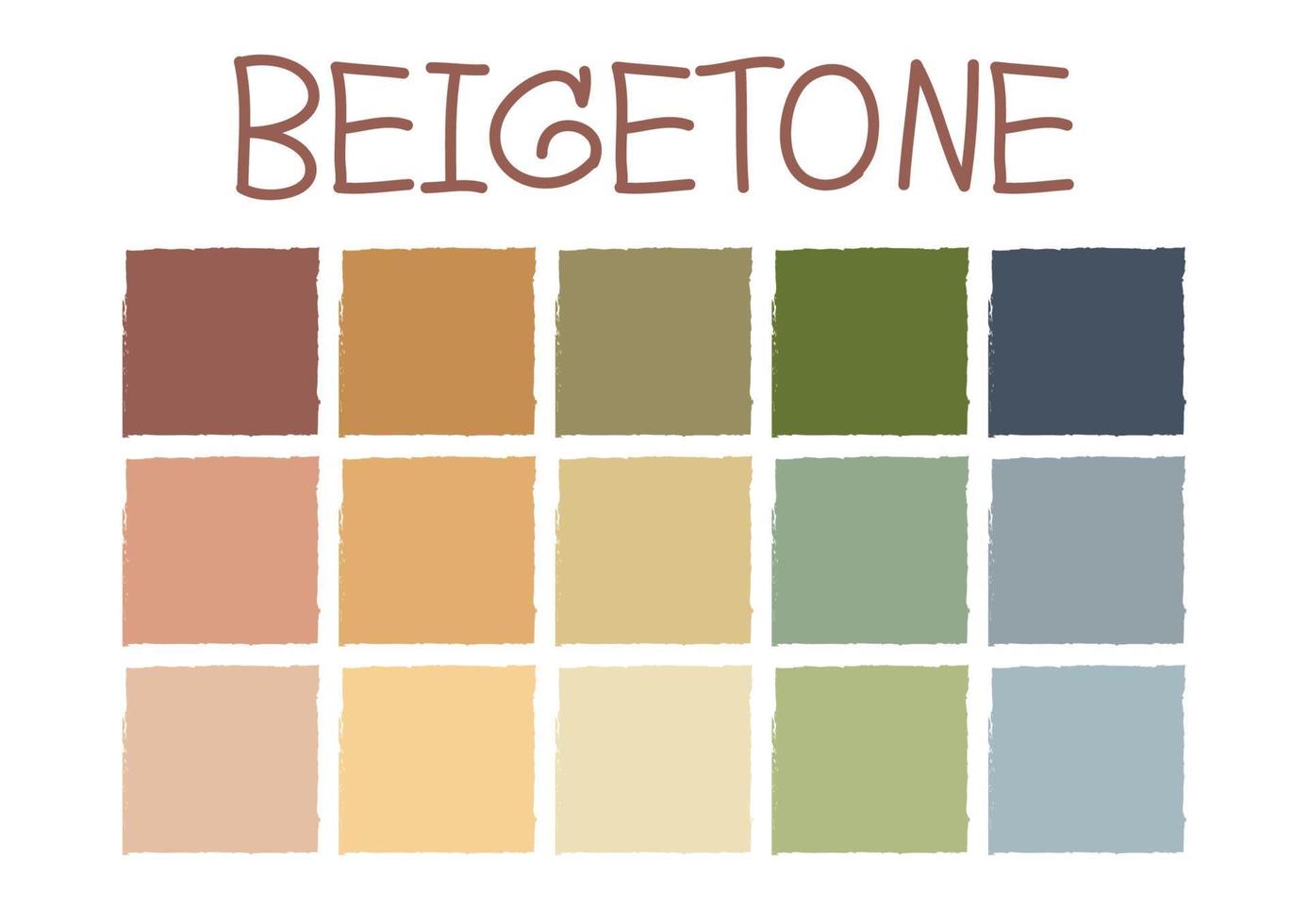 tonalità di colore beige vettore