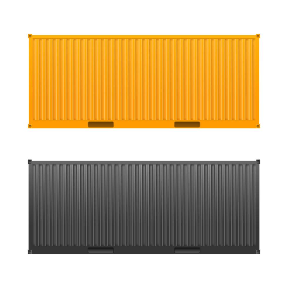 container giallo. vettore