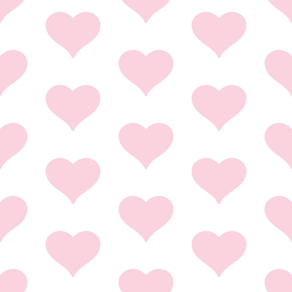 fondo senza cuciture del modello del cuore rosa adorabile vettore