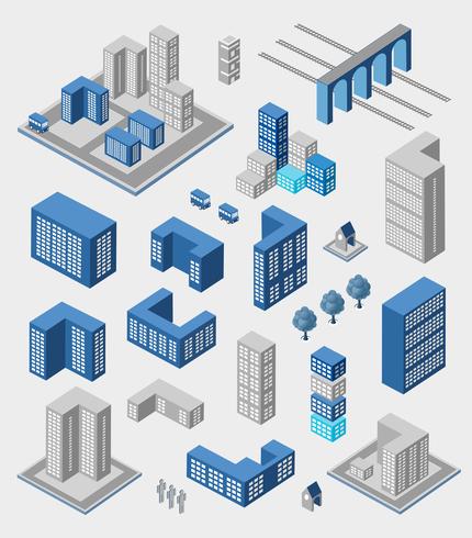 Set di infografica vettore