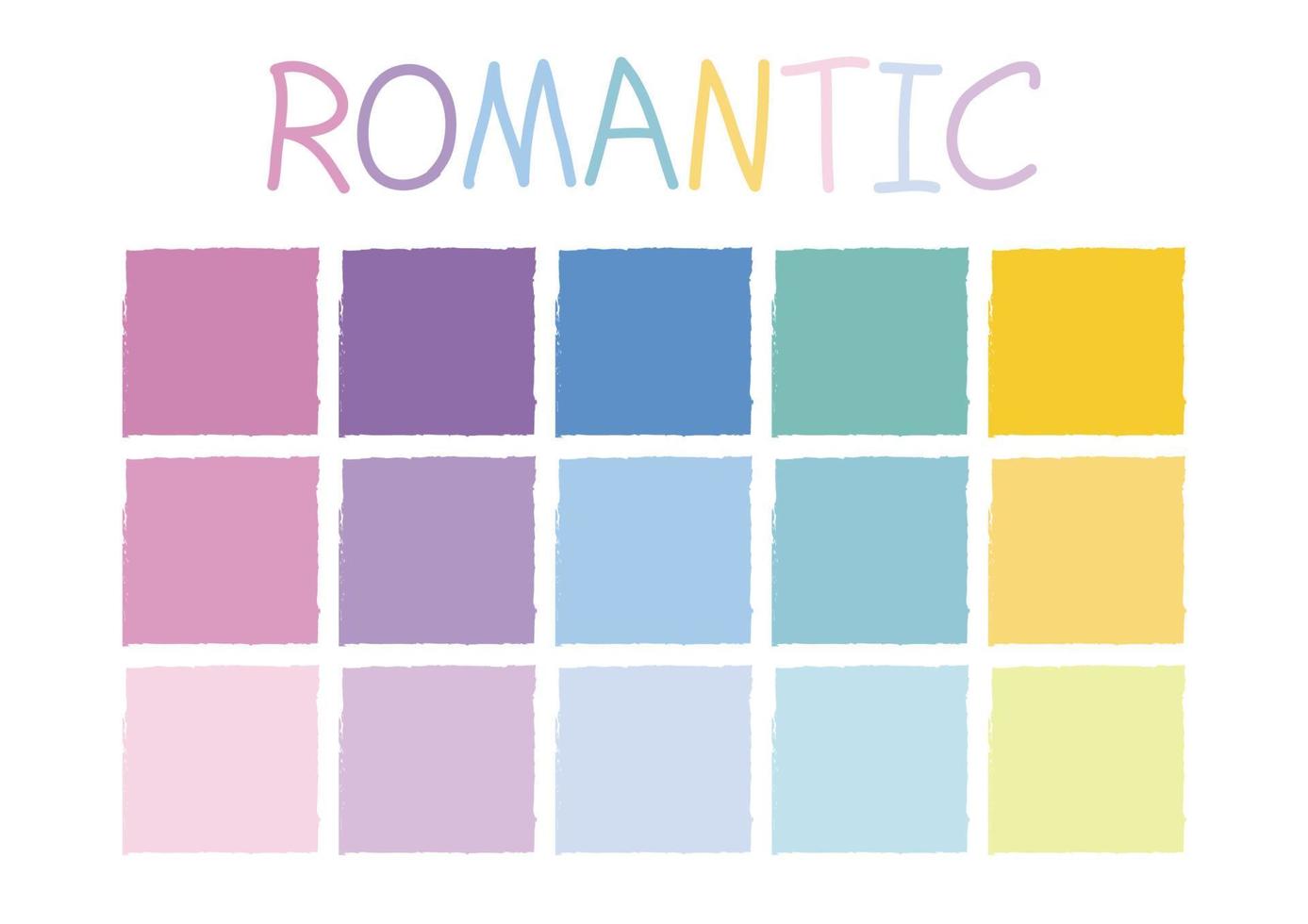 tono di colore romantico vettore